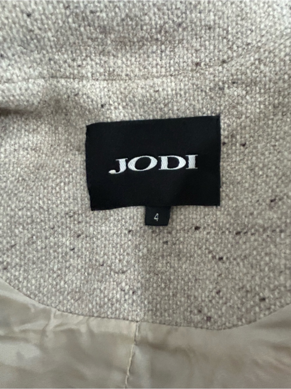 JODI Wool Alpaca Cashmere Embellished Fur Collar Jacket Size 4 - Picture 10 of 13